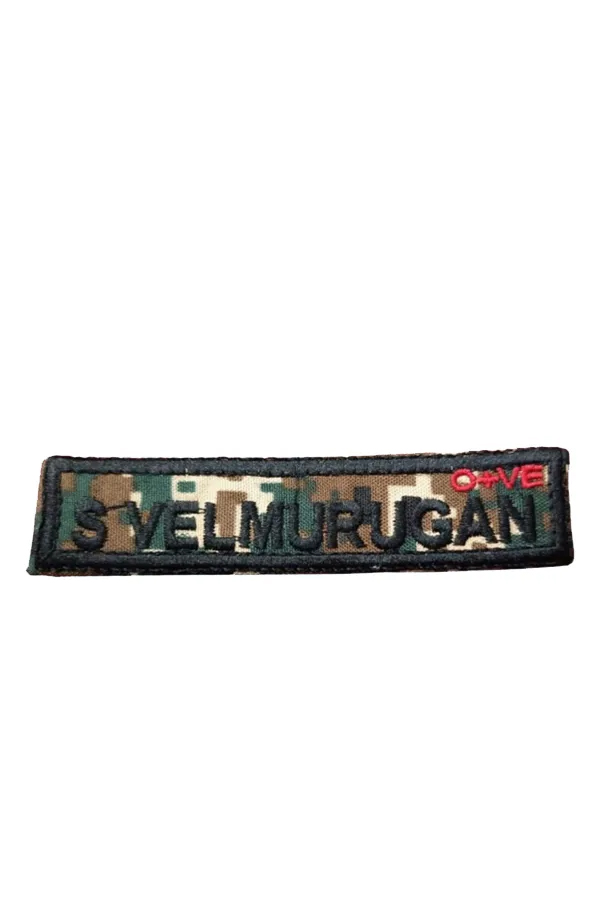 CRPF BACKGROUND BLACK FONT NAMEPLATE PACK OF 5