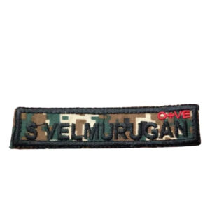 CUSTOMIZE CRPF BACKGROUND BLACK FONT NAMEPLATE