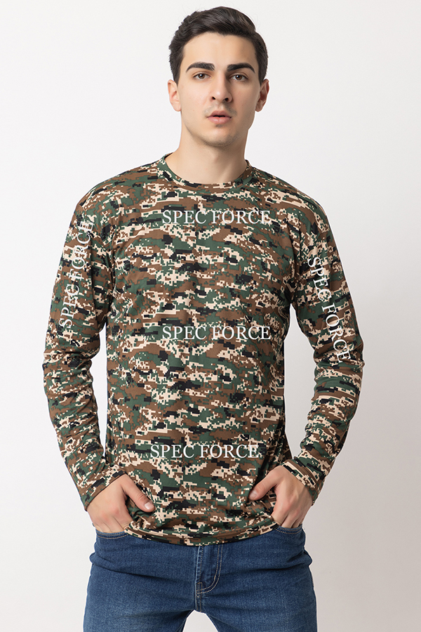 T Shirt Round Neck Full Sleeves CRP PRINT