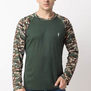 T Shirt Round Neck Wrangler Sleeves OG / CRP Print